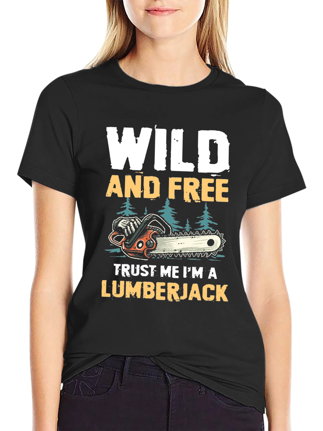 Wild and Free Lumberjack T-Shirt