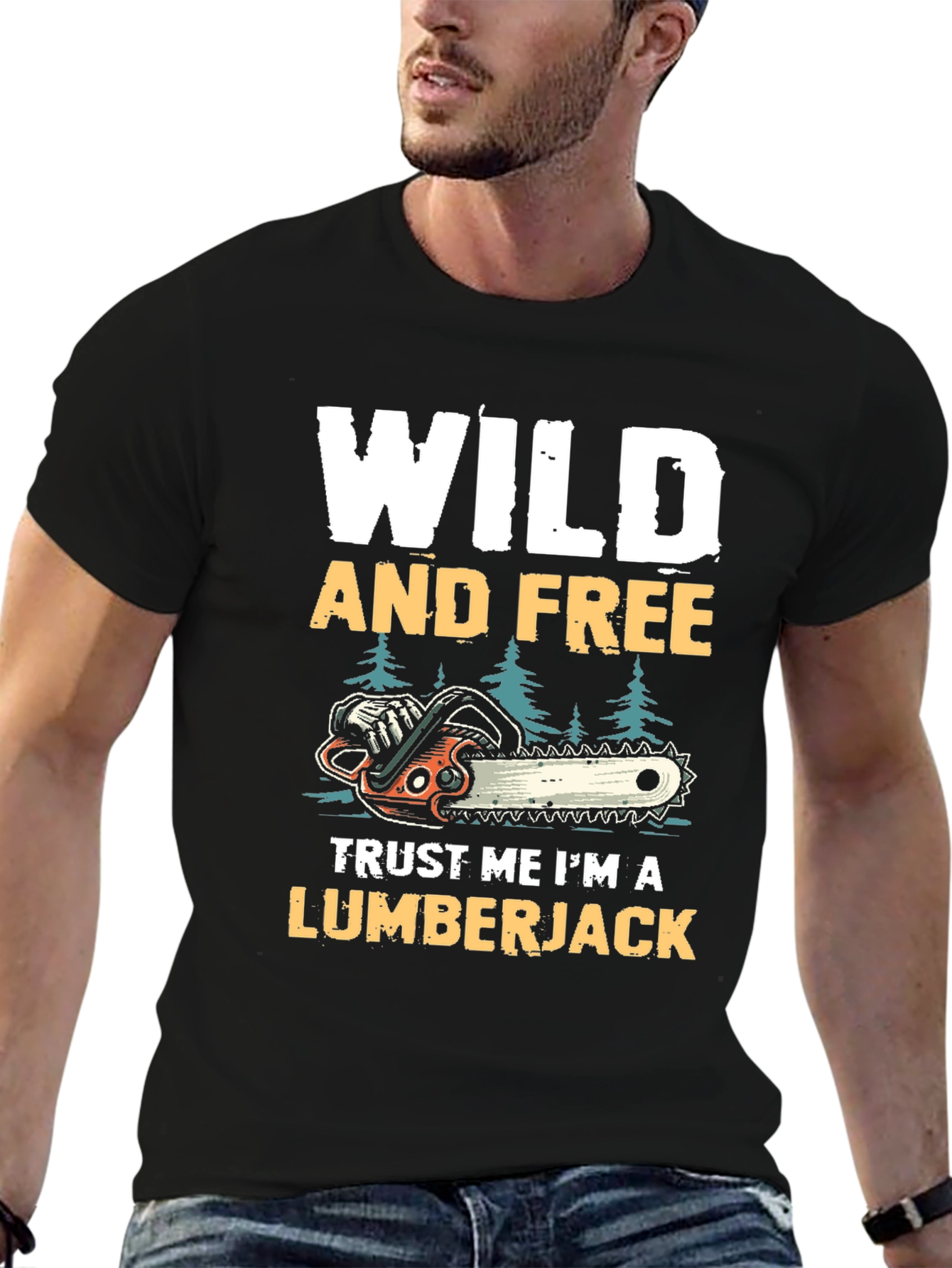 Wild and Free Lumberjack T-Shirt