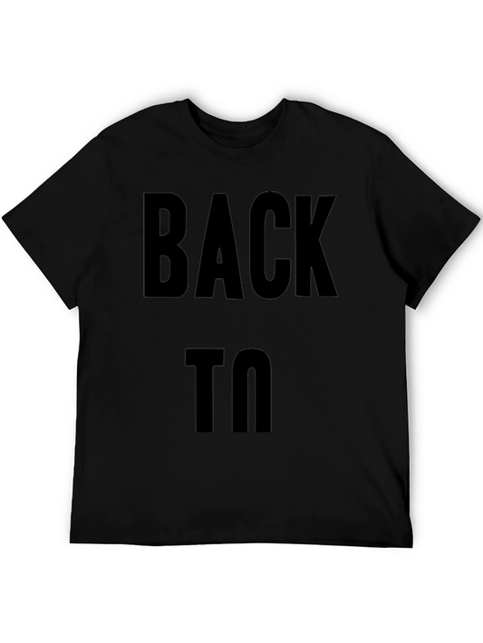 Back To T-Shirt - Black Crew Neck Tee