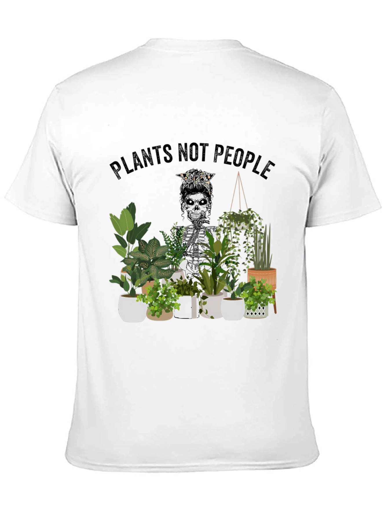 Plants Not People Skeleton Graphic Tee