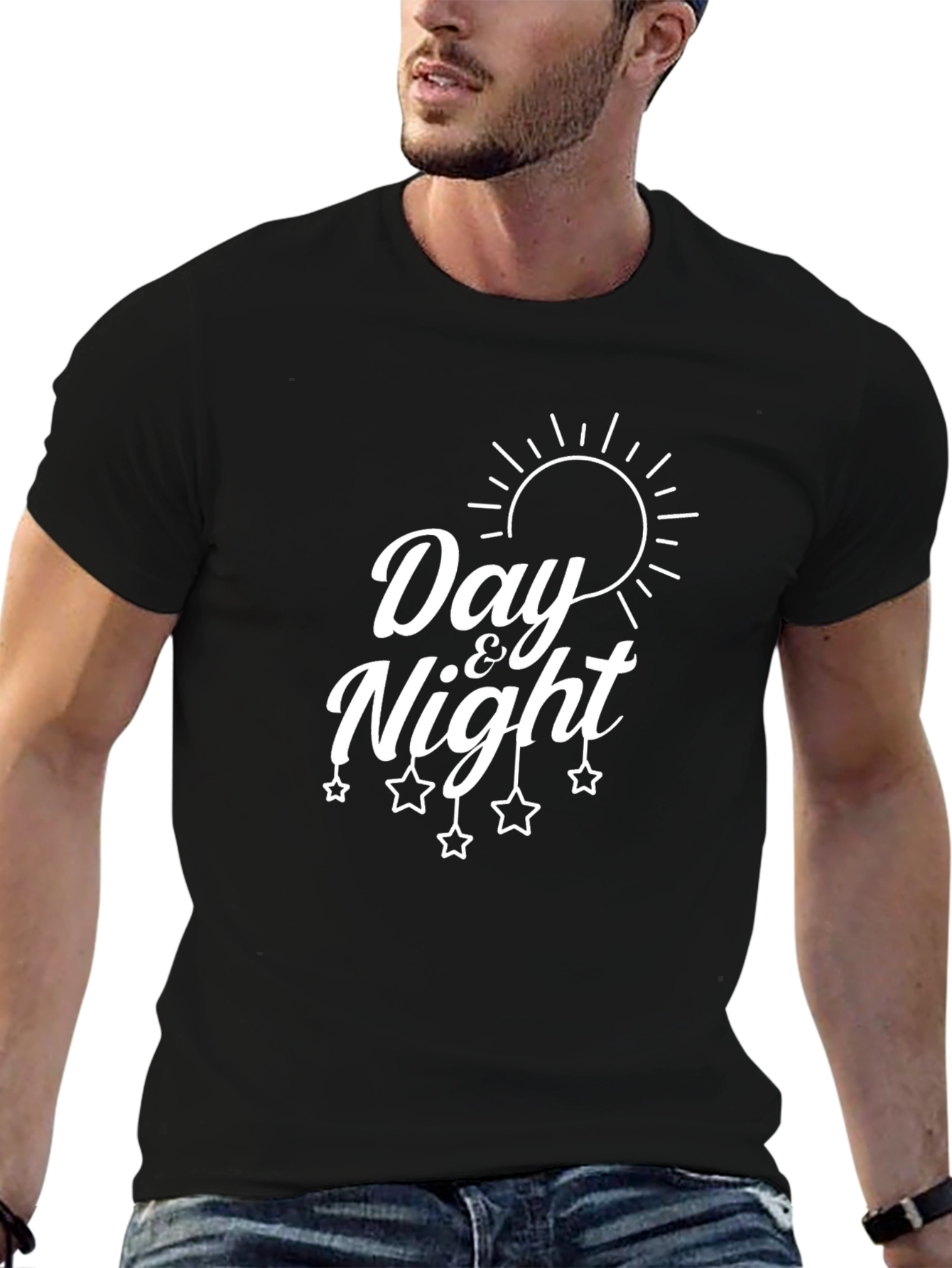 Day & Night Graphic Tee - Stylish Unisex T-Shirt