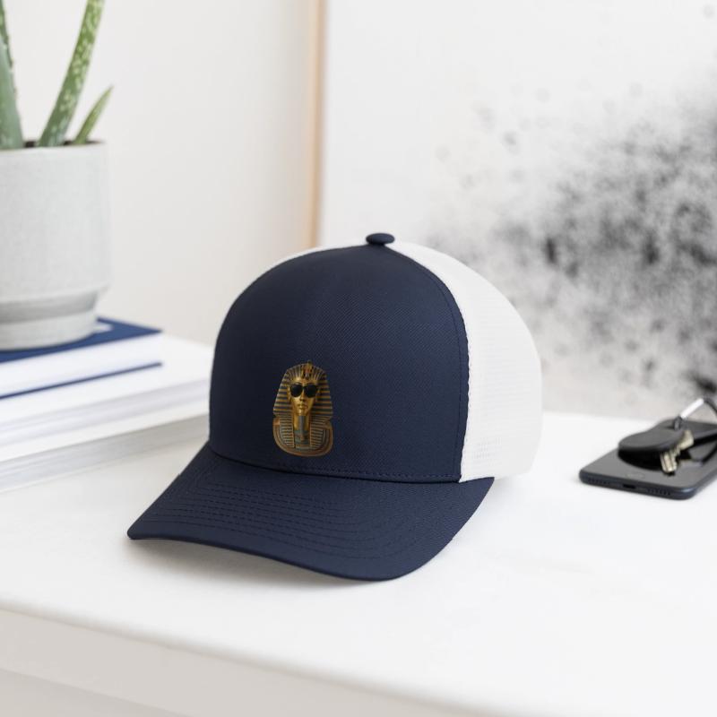 Golden Pharaoh Mask with Sunglasses