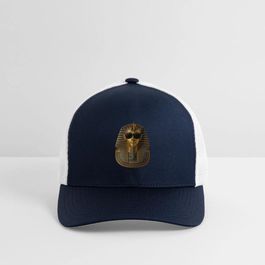 Golden Pharaoh Mask with Sunglasses