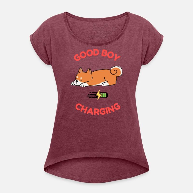Good Boy Charging – Lazy Shiba Inu Shirt