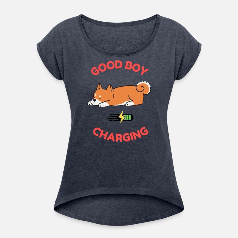 Good Boy Charging – Lazy Shiba Inu Shirt