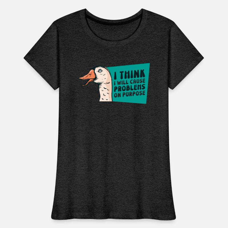 Goose Problems Farm Animal Cartoon Bird