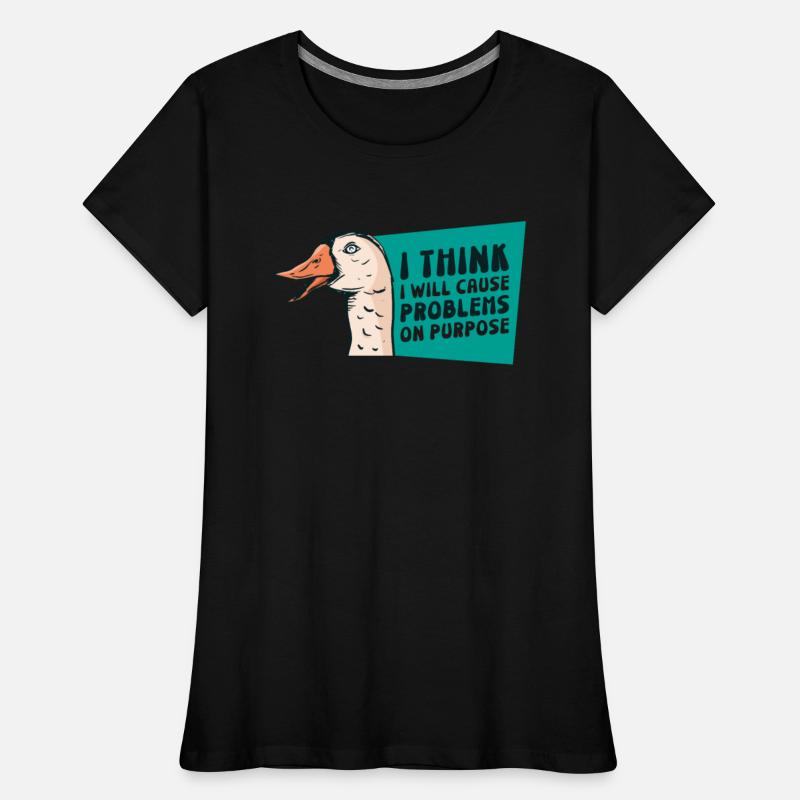 Goose Problems Farm Animal Cartoon Bird