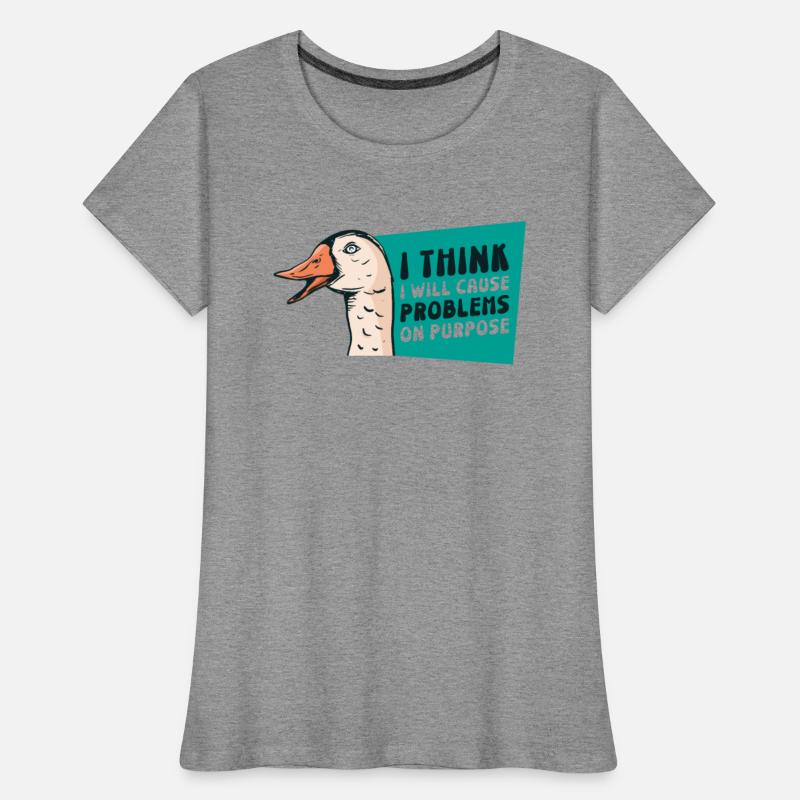 Goose Problems Farm Animal Cartoon Bird