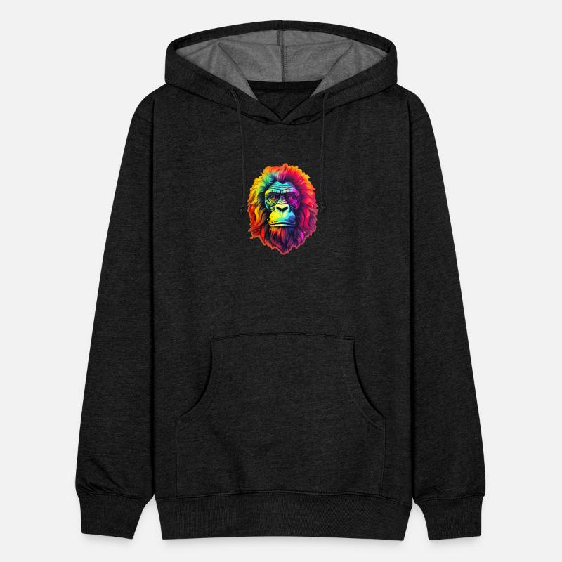 Gorilla Chic in Vibrant Psychedelic Zoo