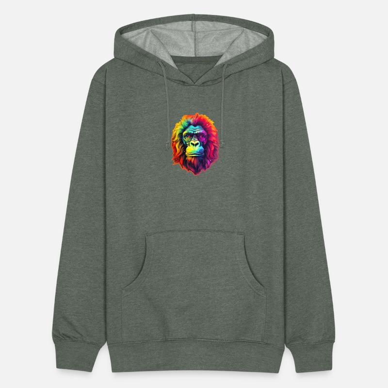 Gorilla Chic in Vibrant Psychedelic Zoo