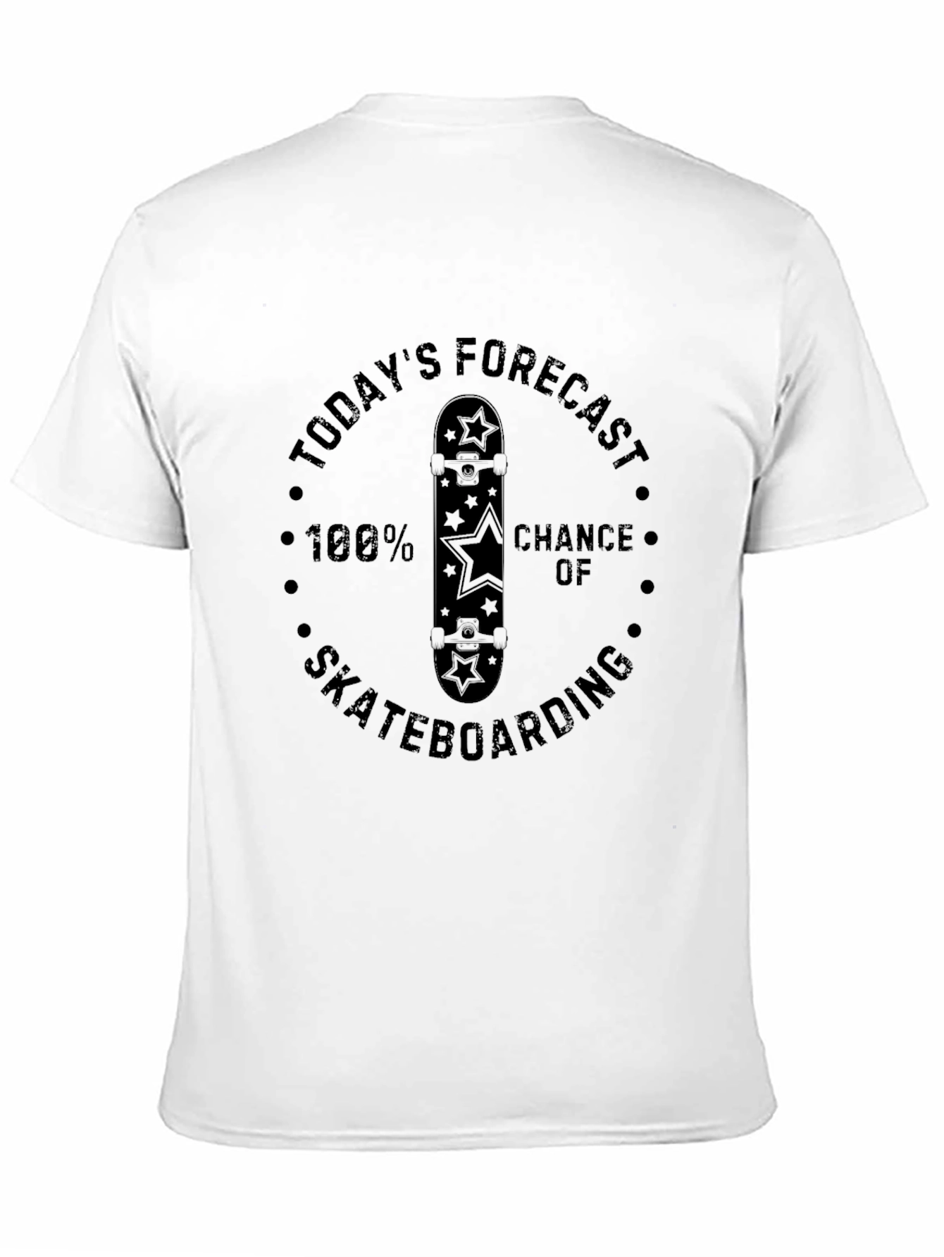 Skateboarding Forecast Tee - Black Graphic T-Shirt