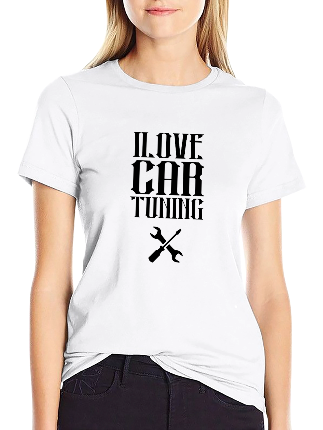 I Love Car Tuning T-Shirt Automotive Mechanic Tee