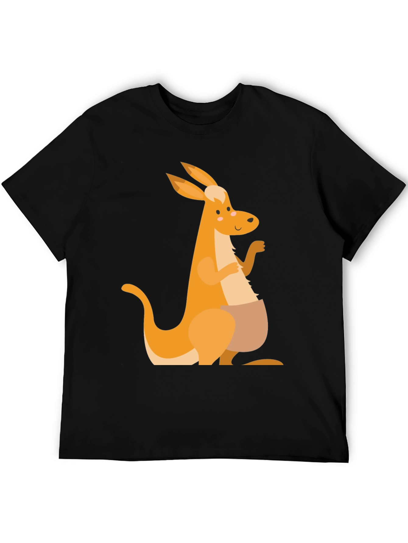 Kangaroo Graphic Tee - Mens Black T-Shirt