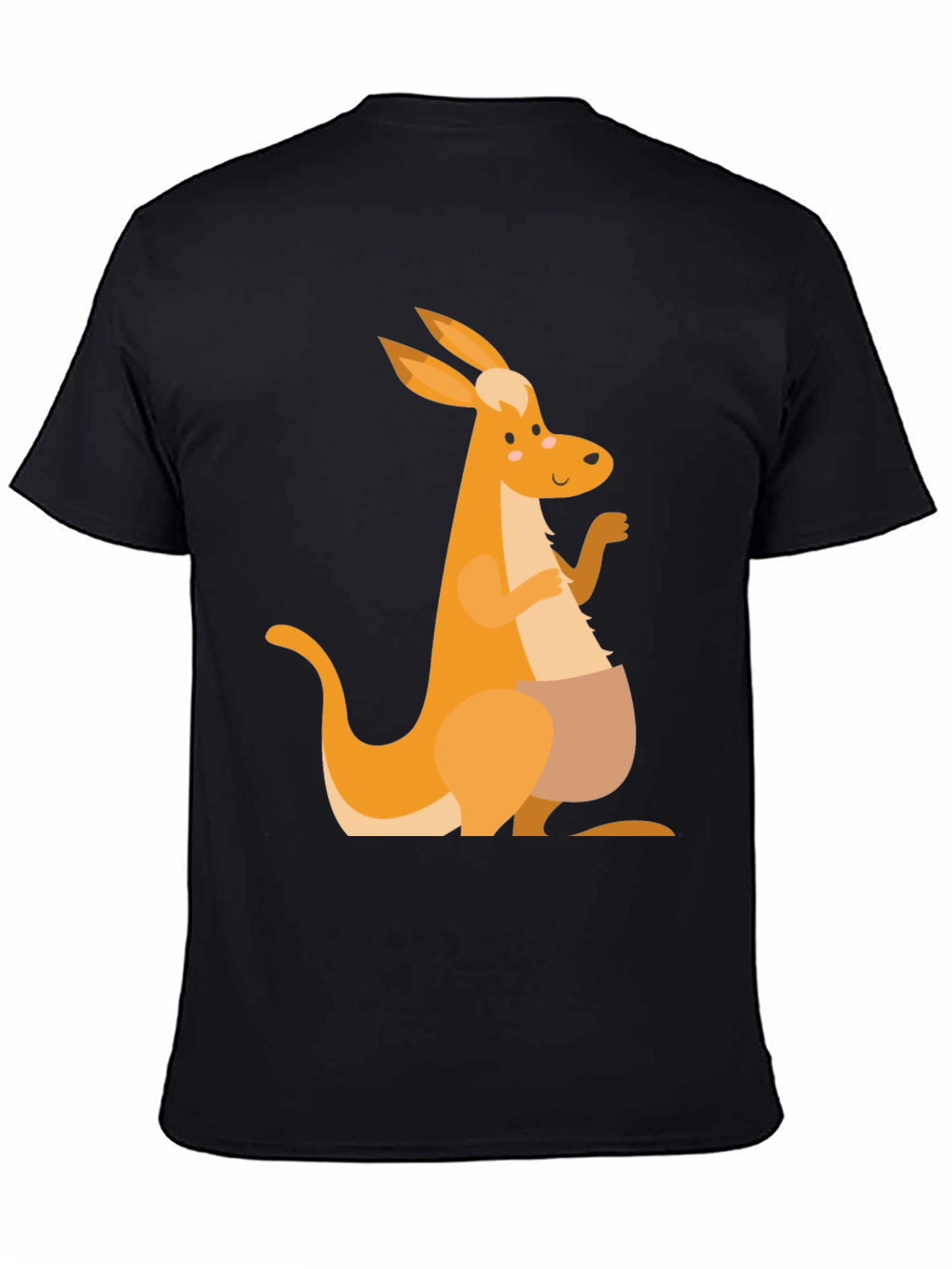 Kangaroo Graphic Tee - Mens Black T-Shirt