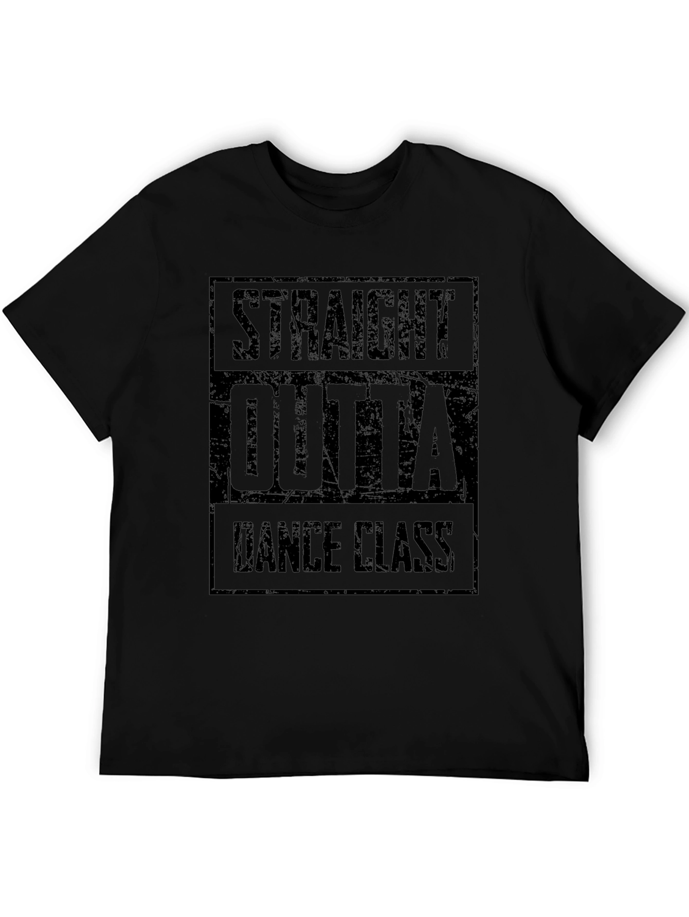 Straight Outta Dance Class Black Graphic Tee