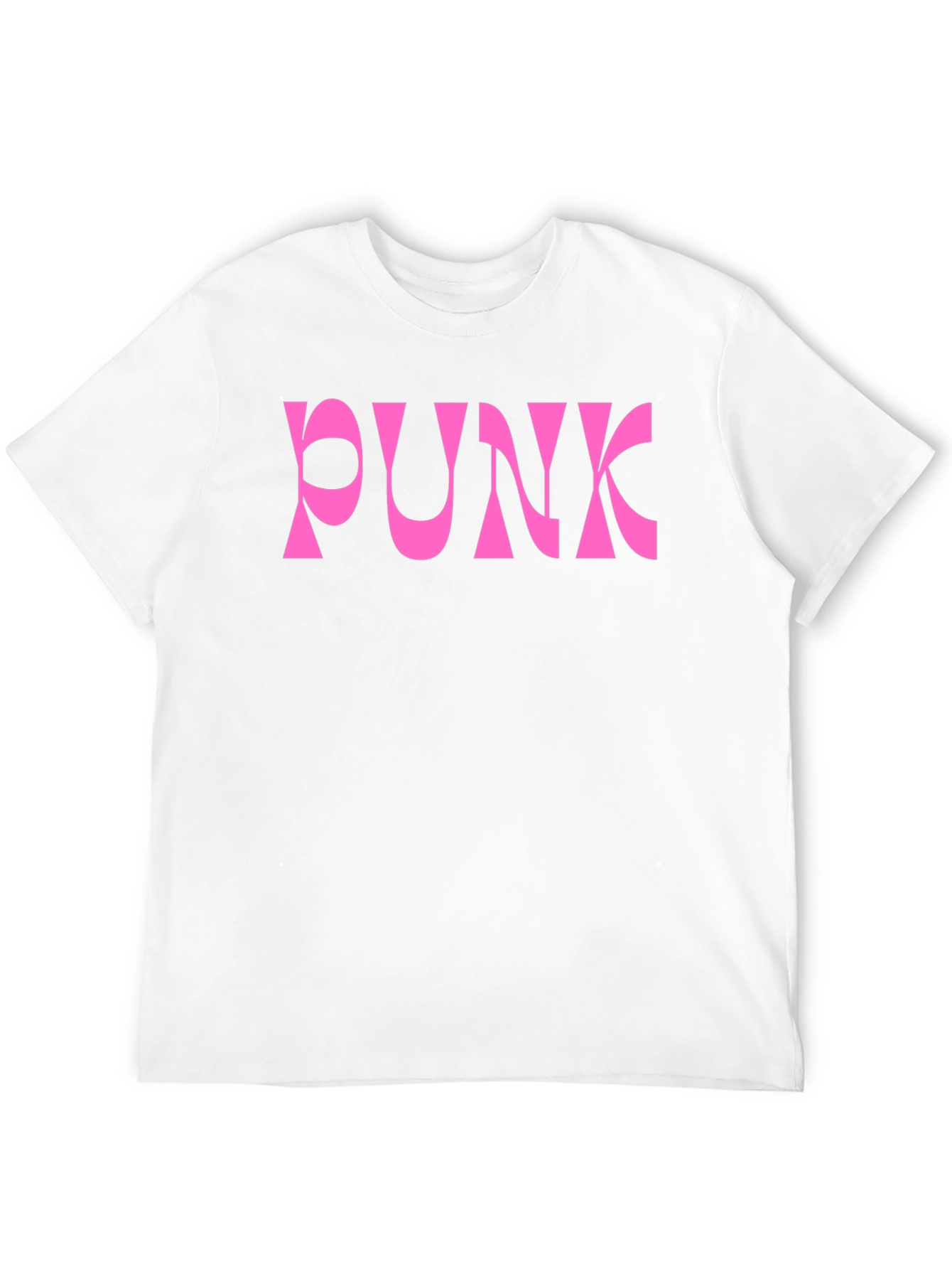 Pink Punk Graphic Black T-Shirt