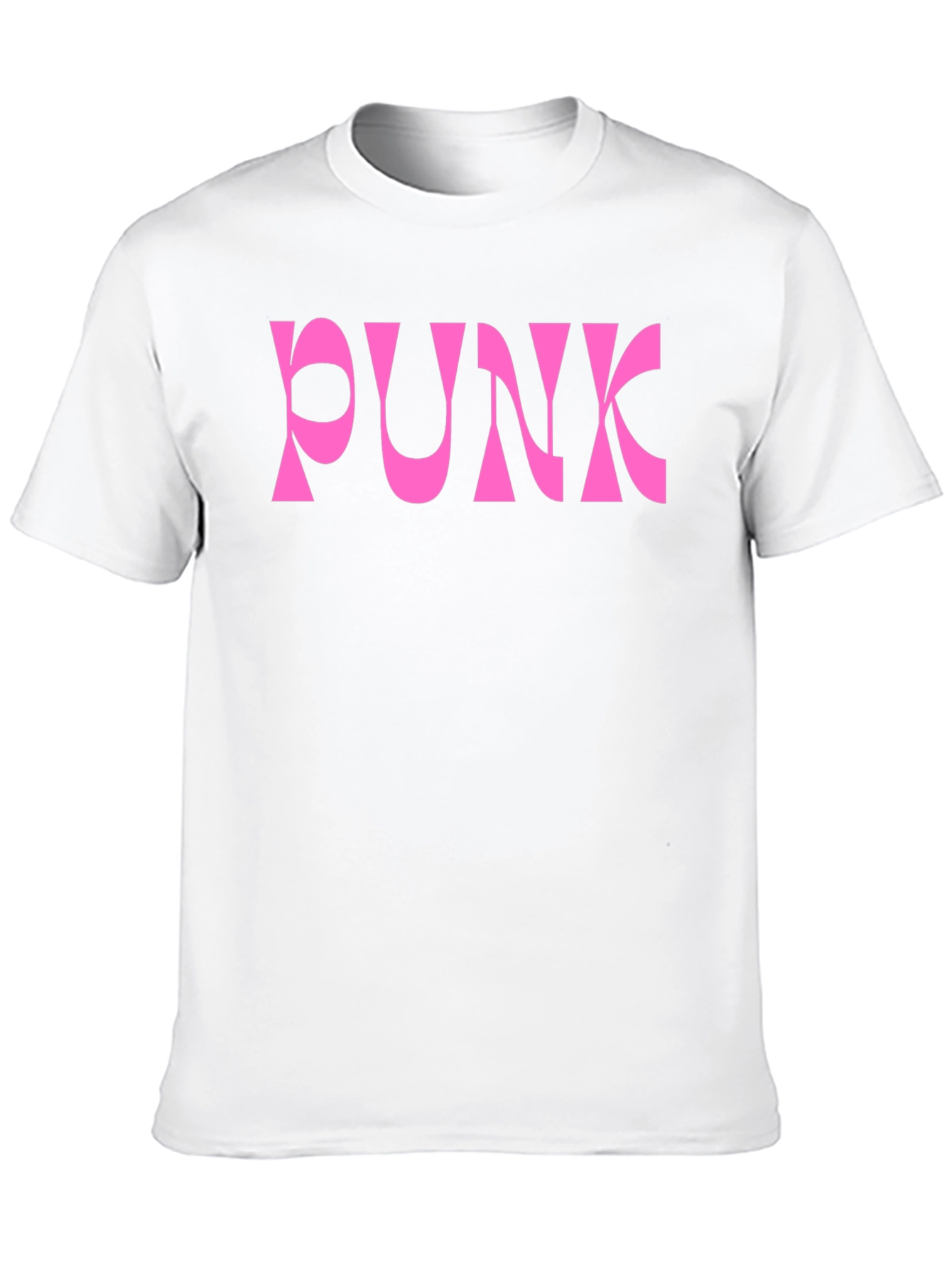 Pink Punk Graphic Black T-Shirt