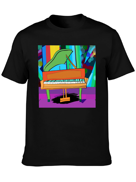 Abstract Piano Graphic Tee - Unisex Soft Cotton Shirt