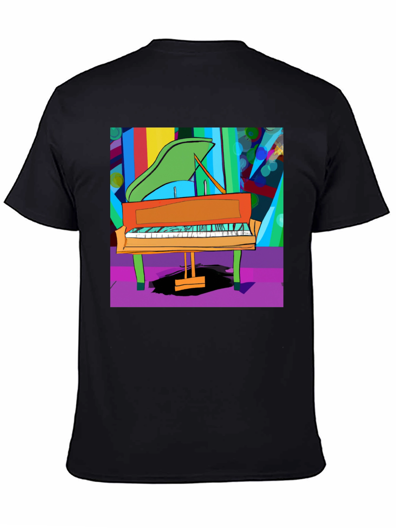 Abstract Piano Graphic Tee - Unisex Soft Cotton Shirt