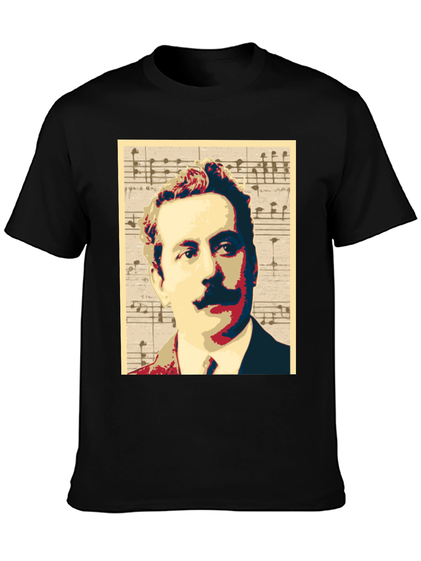 Music Man Portrait Graphic Tee