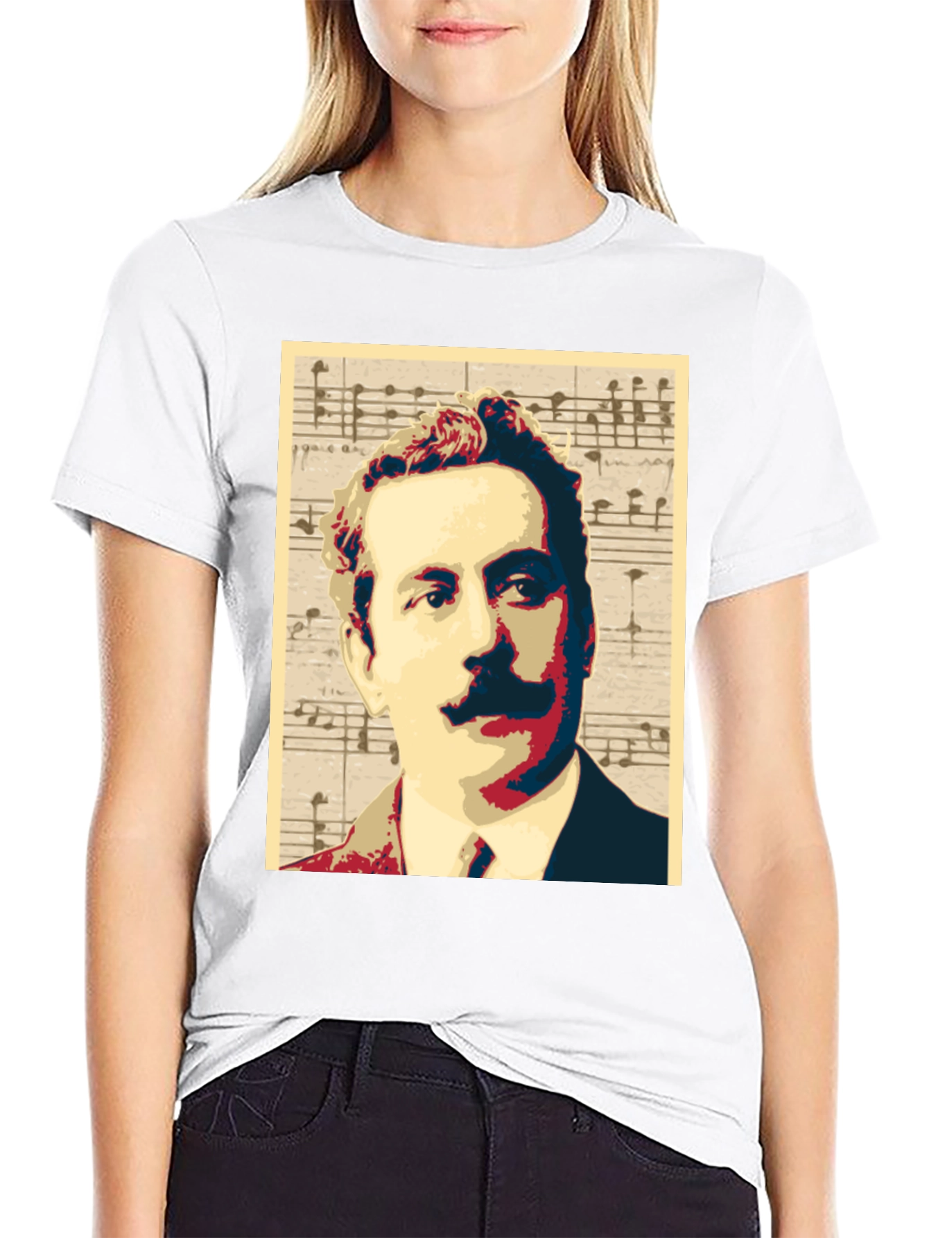 Music Man Portrait Graphic Tee