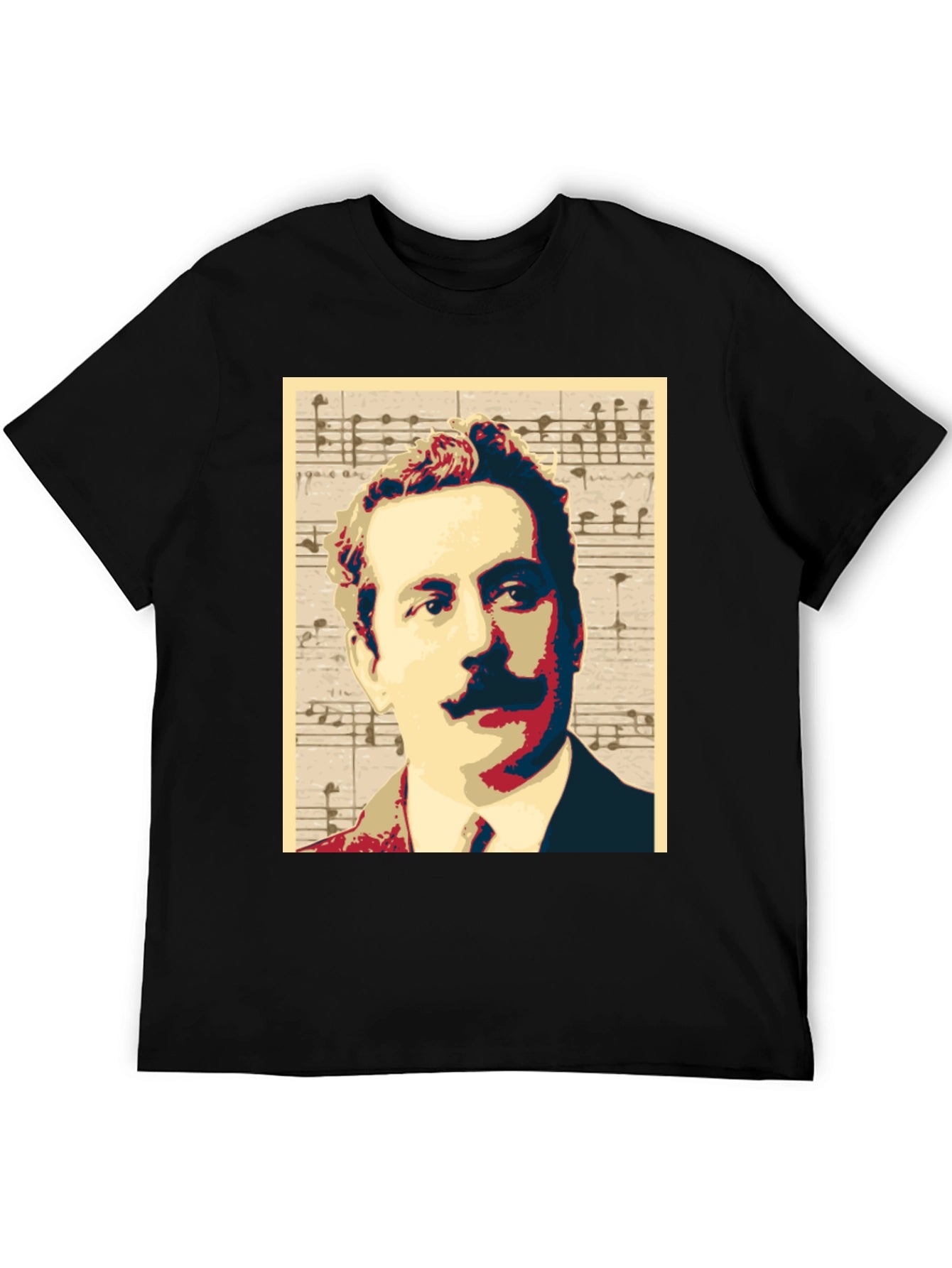 Music Man Portrait Graphic Tee