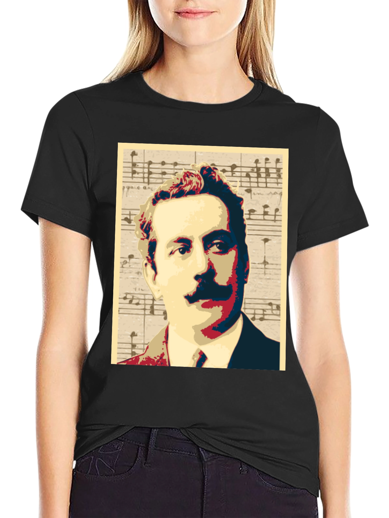 Music Man Portrait Graphic Tee