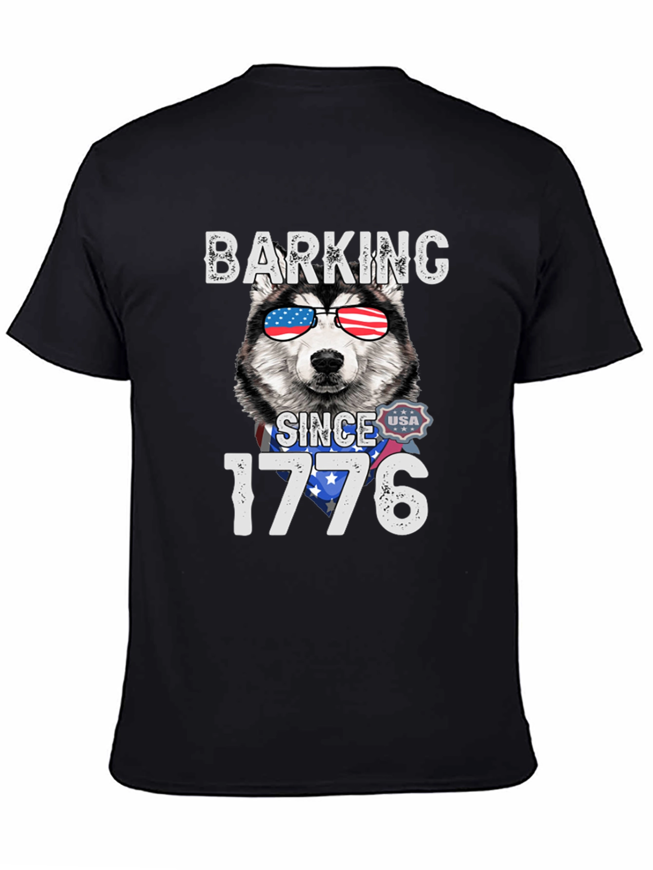 Barking Since 1776 Patriotic Dog T-Shirt