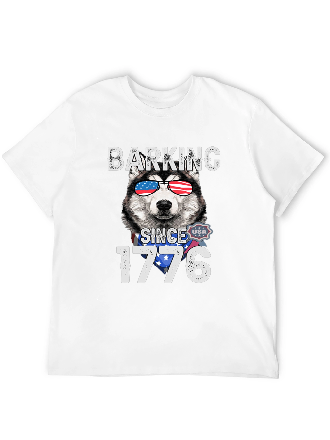 Barking Since 1776 Patriotic Dog T-Shirt