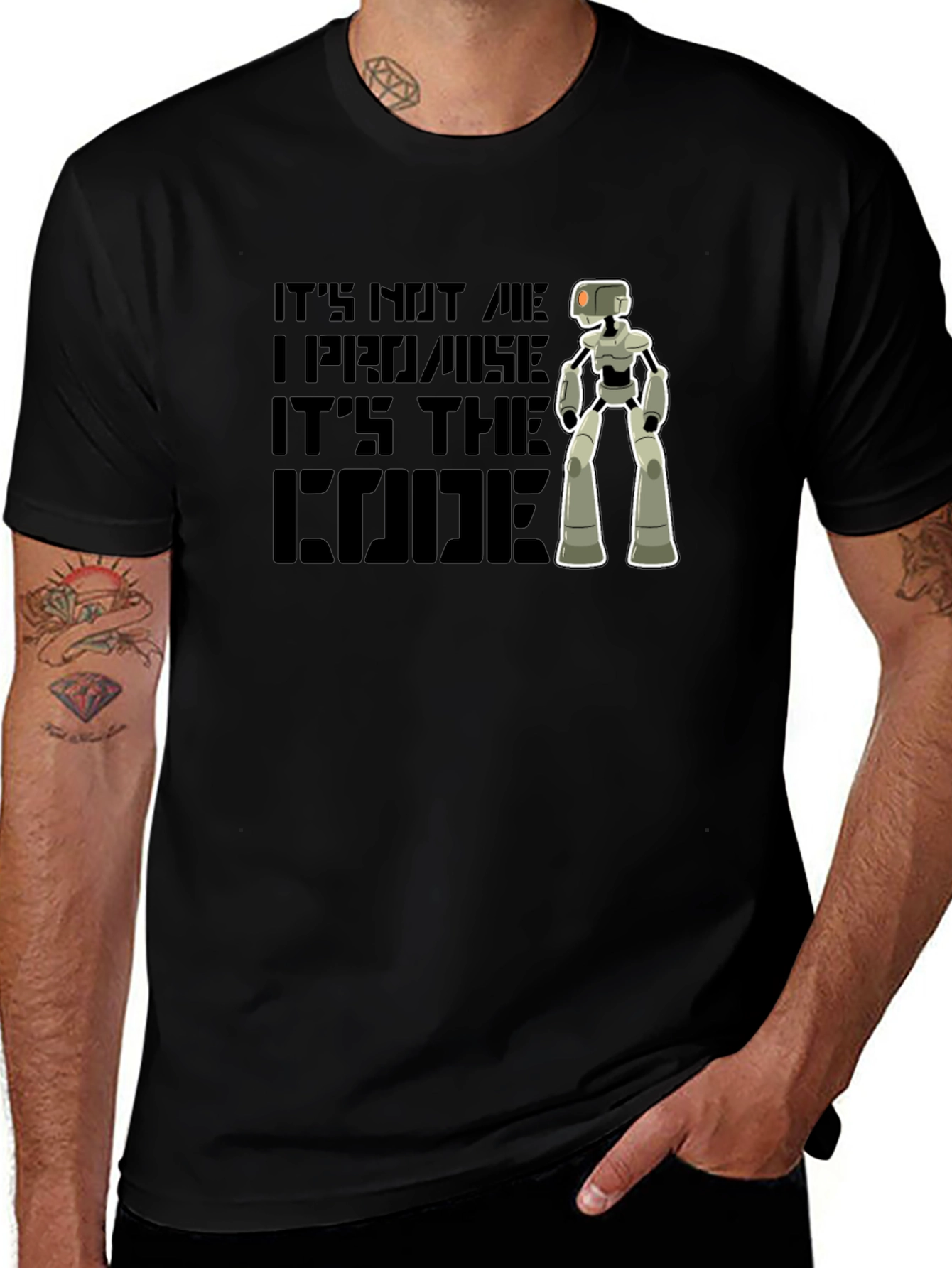 Its The Code Robot Graphic T-Shirt