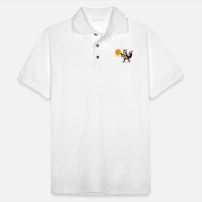 Graffiti Fox in Creative Stencil Style