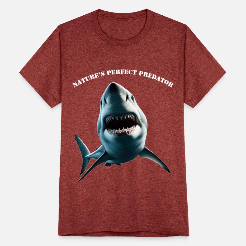 Great White Shark Underwater with Open Mouth URM