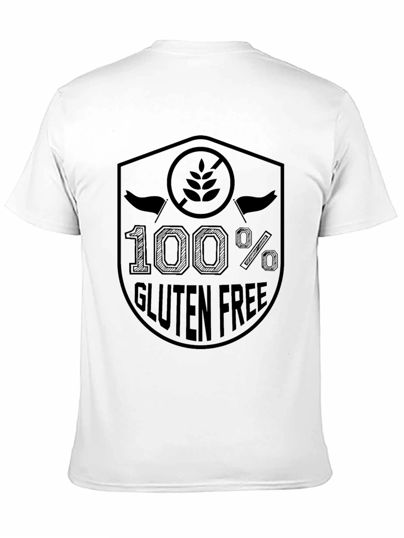 100% Gluten Free T-Shirt - Novelty Apparel