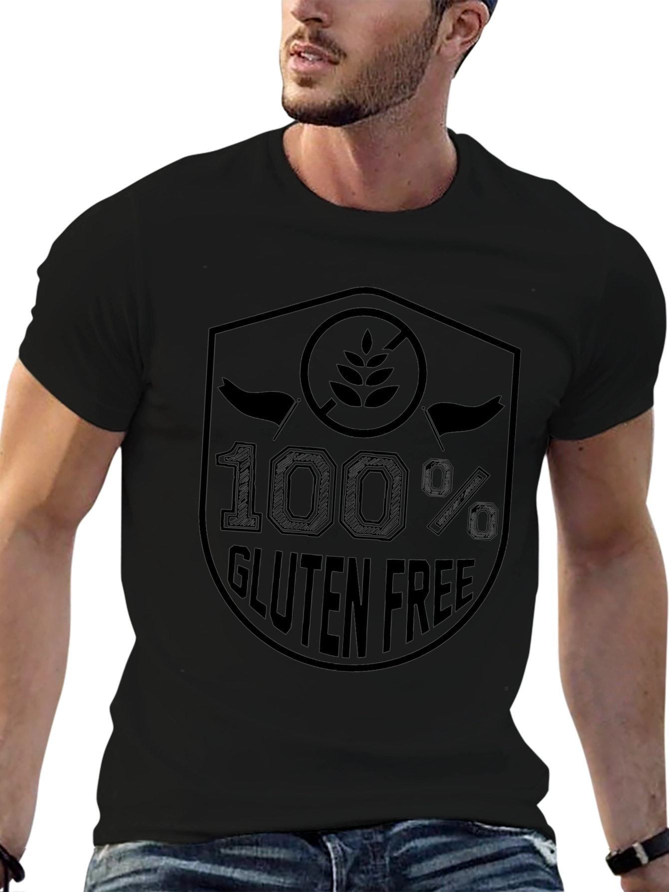 100% Gluten Free T-Shirt - Novelty Apparel