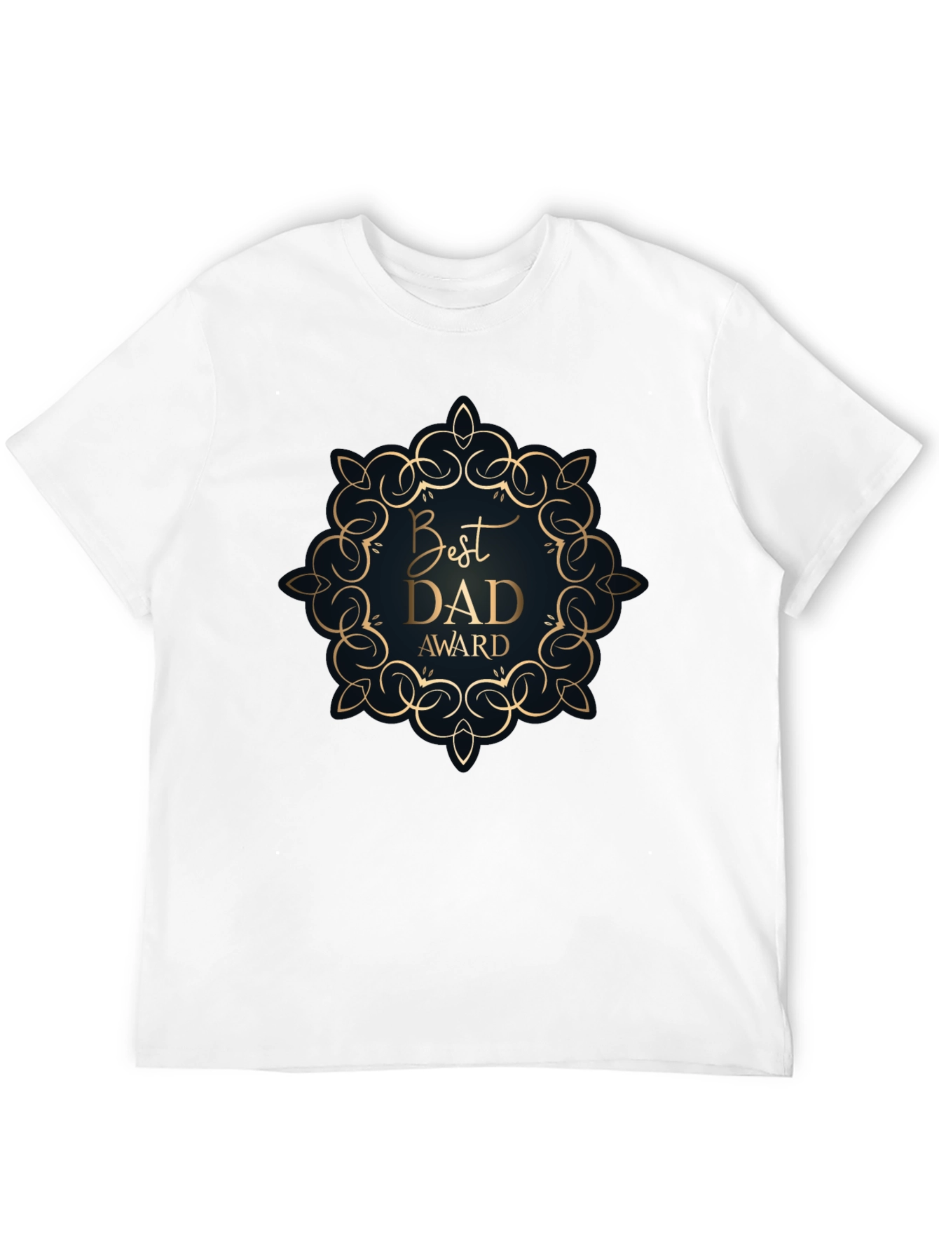 Best Dad Award Black T-Shirt
