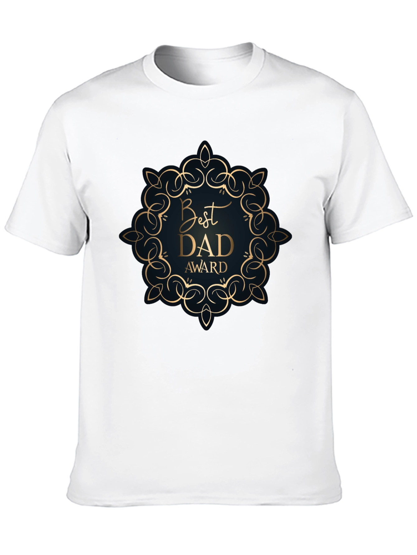 Best Dad Award Black T-Shirt
