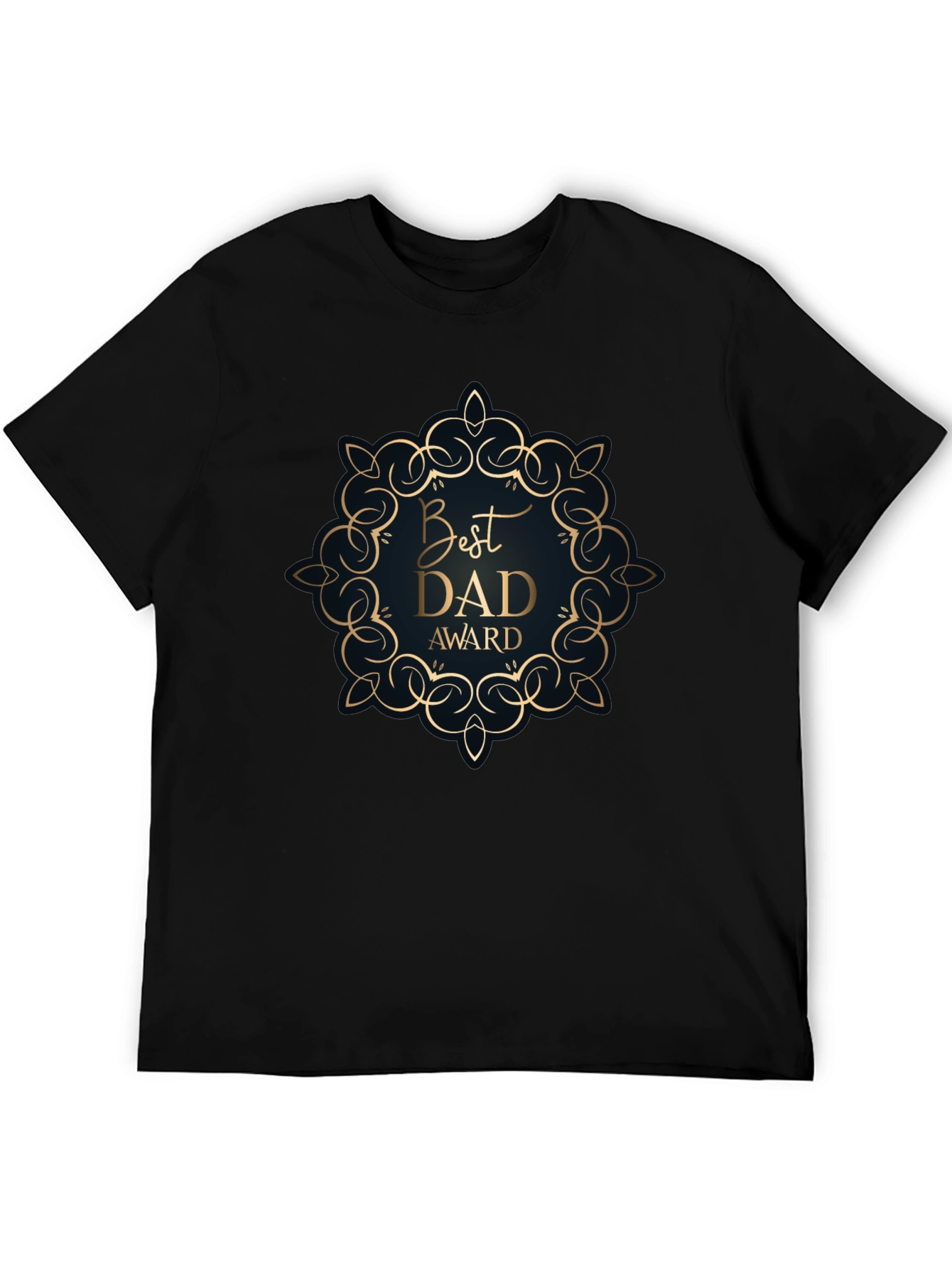 Best Dad Award Black T-Shirt