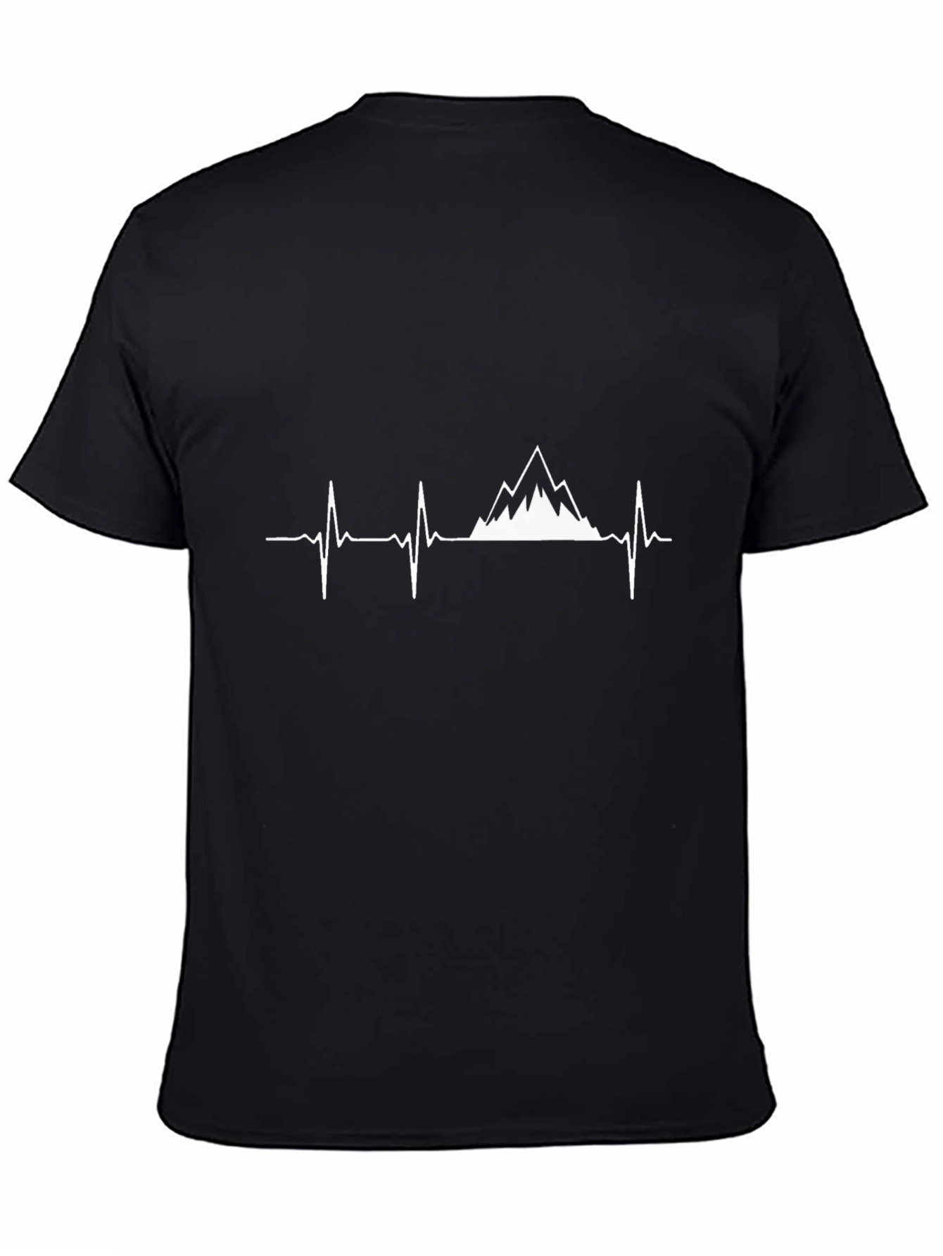 Mountain Heartbeat Black T-Shirt