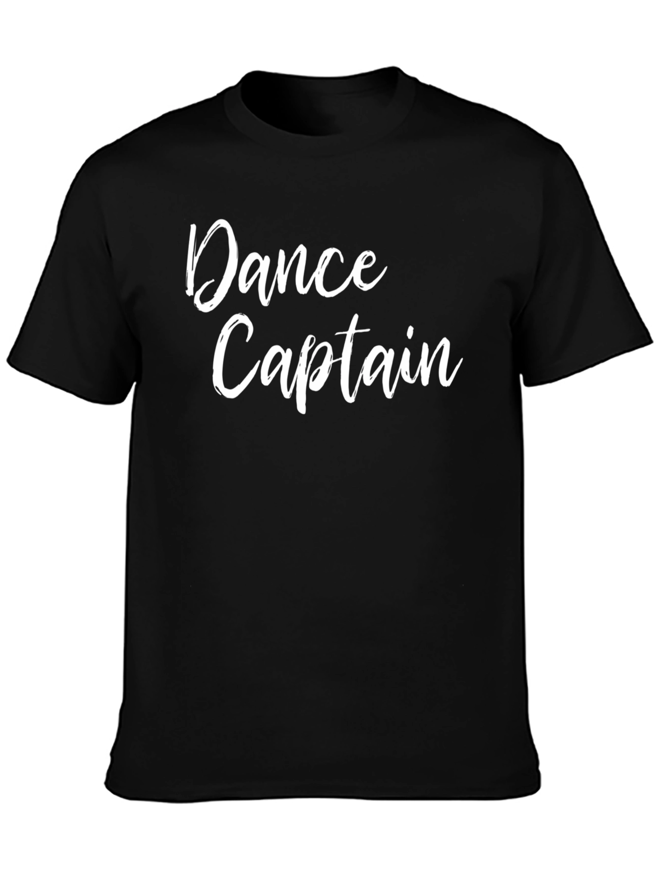 Dance Captain T-Shirt - Black Cotton Graphic Tee
