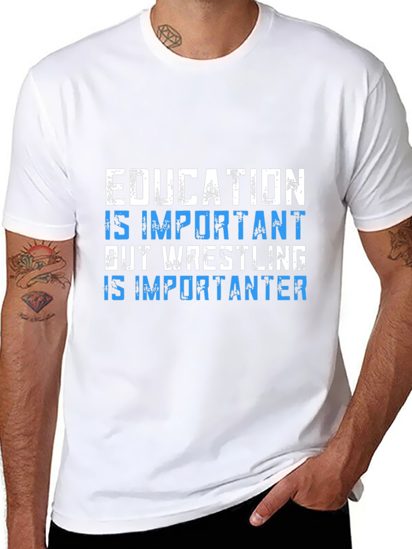 Education Important? Wrestling is Importanter T-Shirt