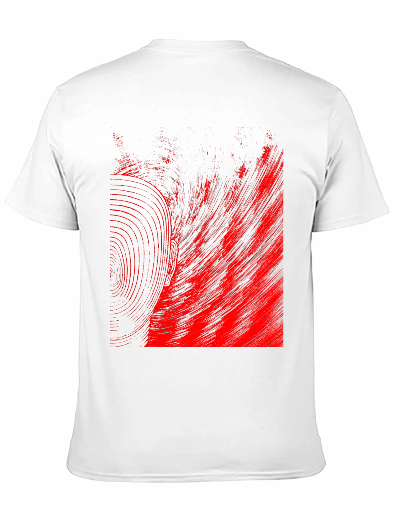Abstract Red & Black Graphic Tee