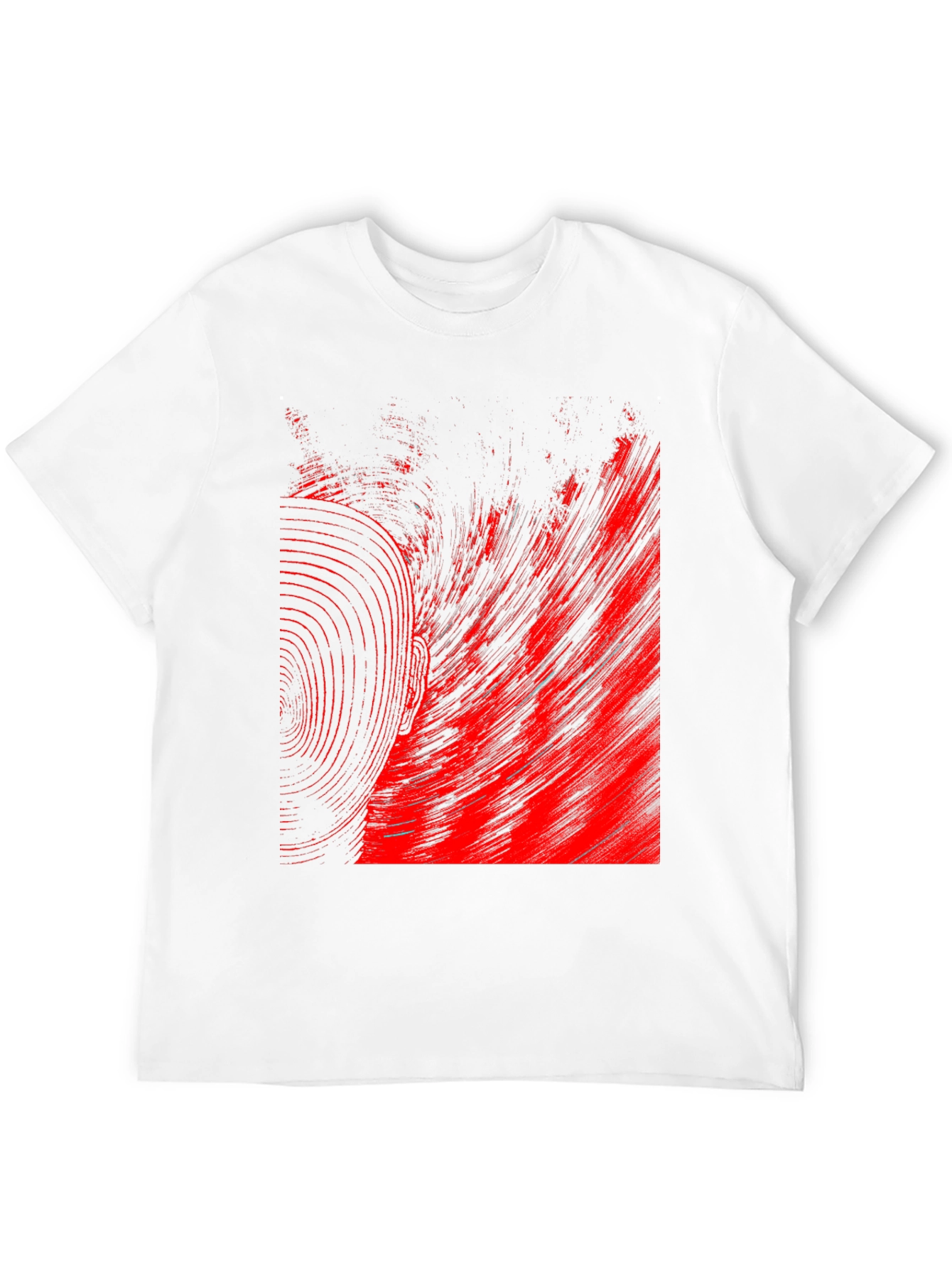 Abstract Red & Black Graphic Tee
