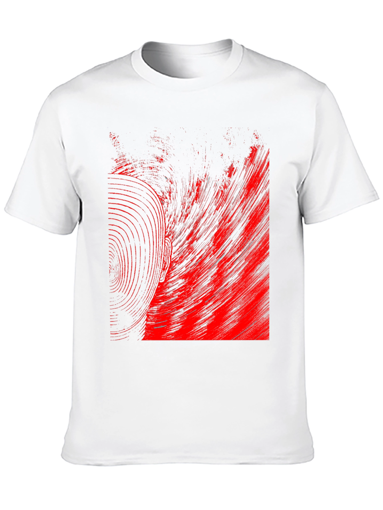 Abstract Red & Black Graphic Tee