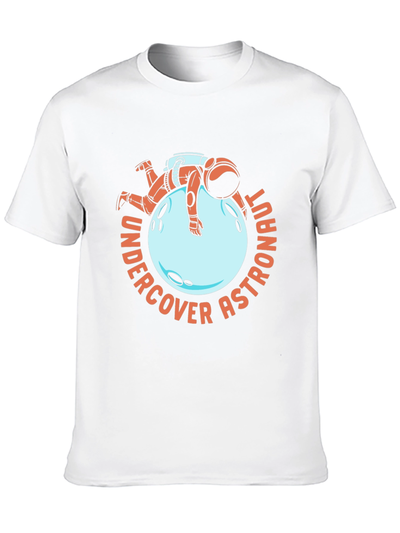 Undercover Astronaut Black T-Shirt Novelty Space Tee