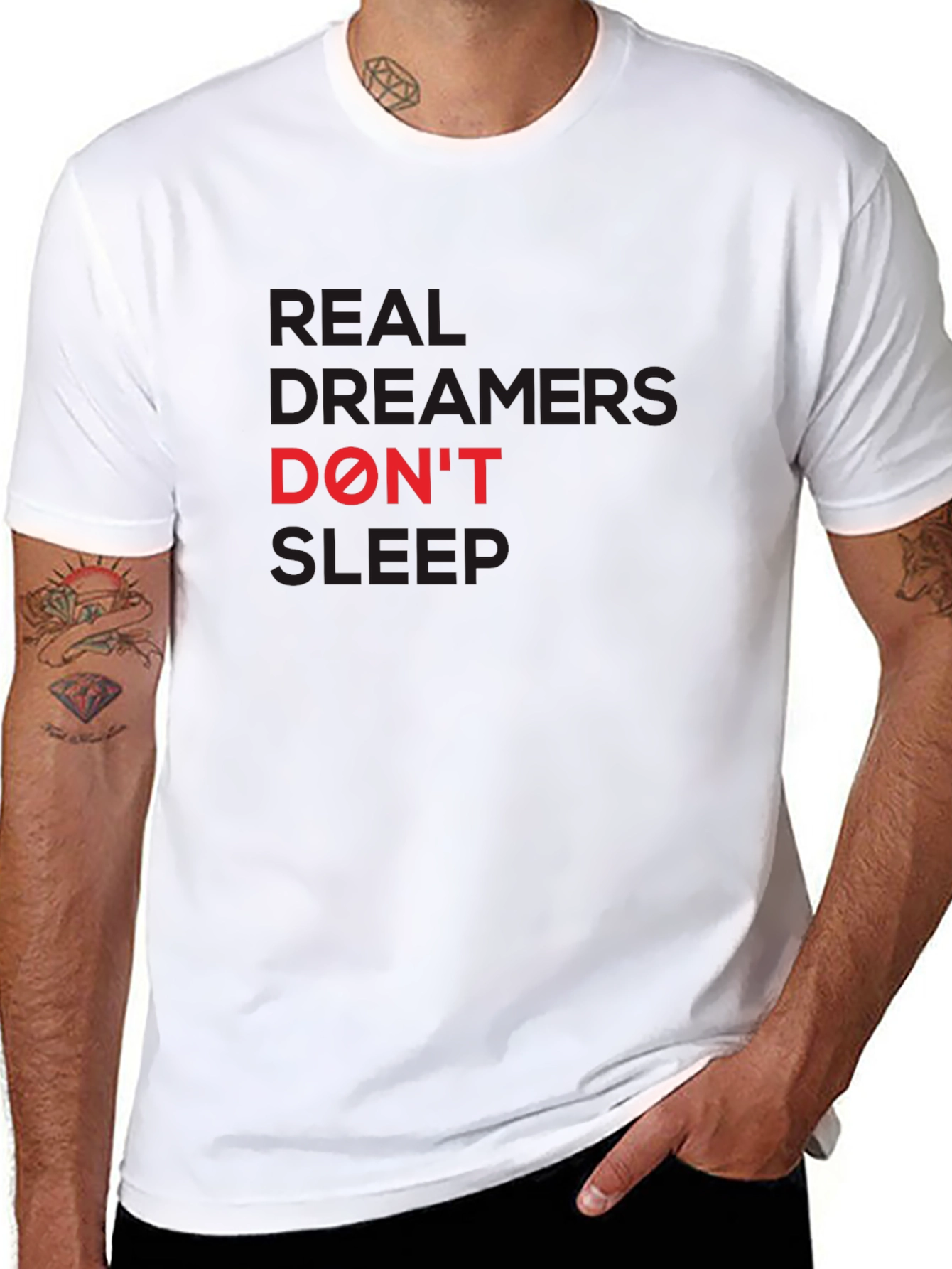 Real Dreamers Dont Sleep Graphic Tee