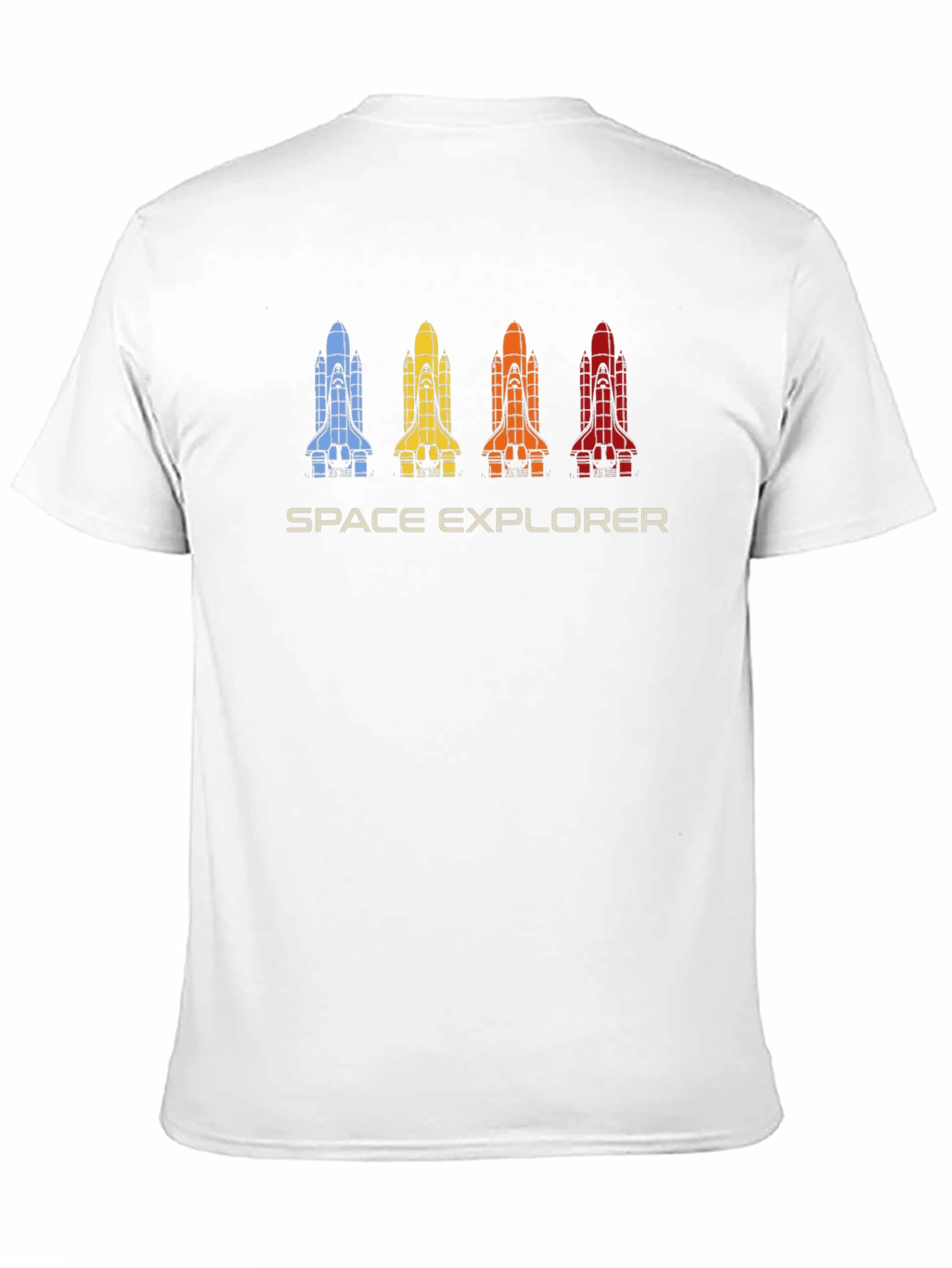 Space Explorer Retro Shuttle Graphic T-Shirt