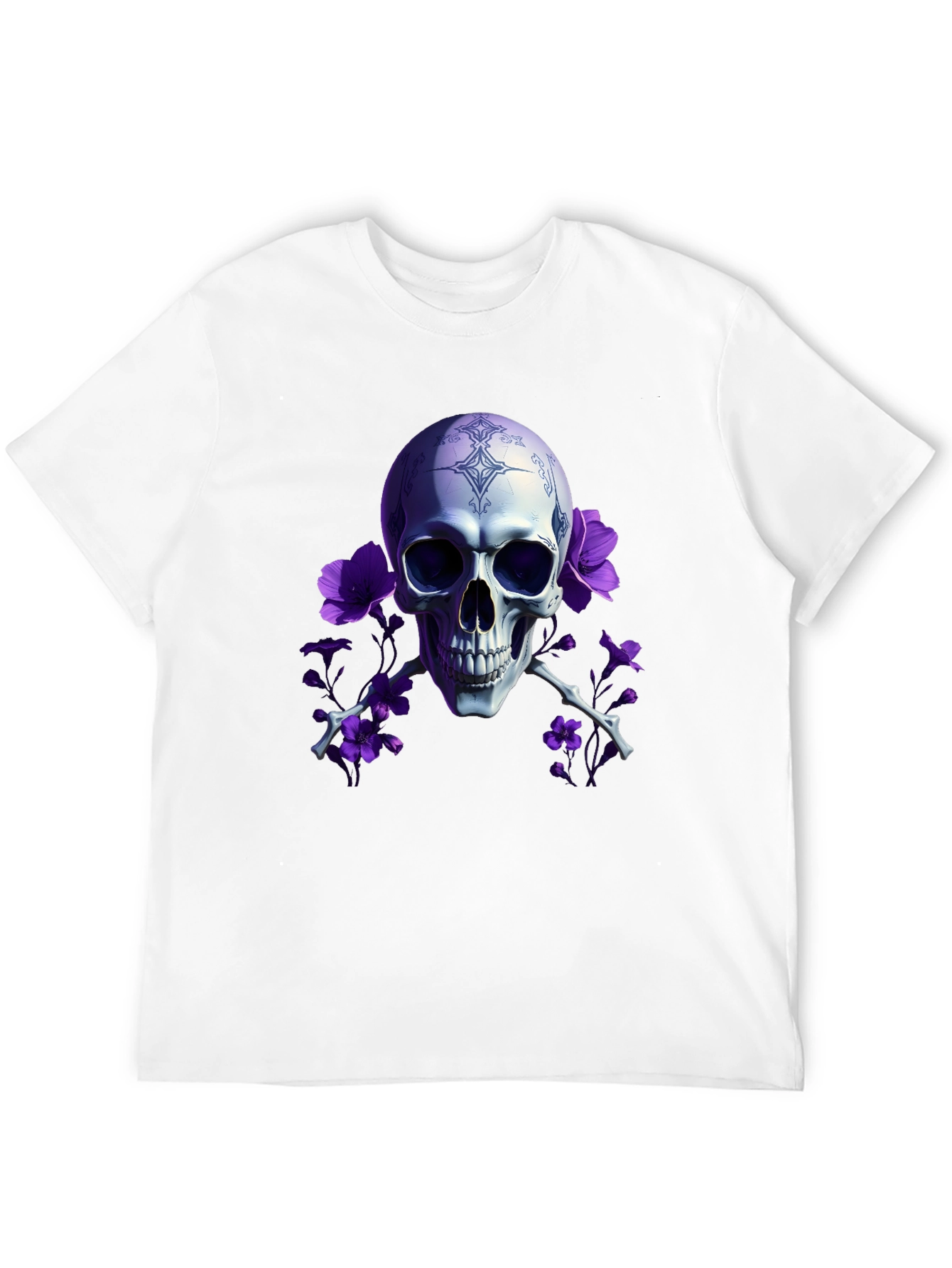 Skull & Flowers Graphic Tee