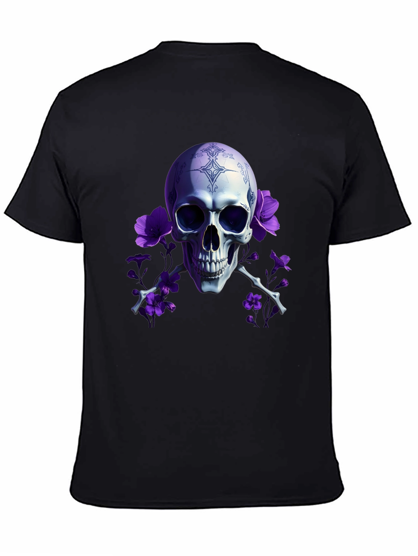 Skull & Flowers Graphic Tee
