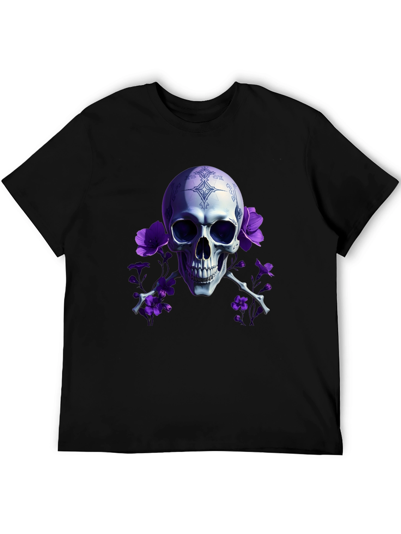 Skull & Flowers Graphic Tee