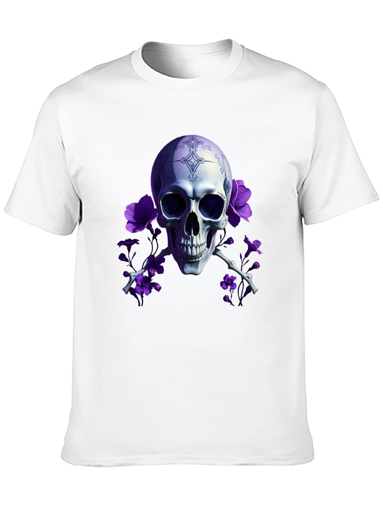 Skull & Flowers Graphic Tee
